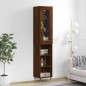 vidaXL Credenza Rovere Marrone 34,5x34x180 cm in Legno Multistrato vidaXL Credenza Rovere Marrone 34,5x34x180 cm in Legno Multistrato