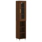 vidaXL Credenza Rovere Marrone 34,5x34x180 cm in Legno Multistrato vidaXL Credenza Rovere Marrone 34,5x34x180 cm in Legno Multistrato