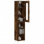 vidaXL Credenza Rovere Fumo 34,5x34x180 cm in Legno Multistrato vidaXL Credenza Rovere Fumo 34,5x34x180 cm in Legno Multistrato