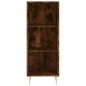 vidaXL Credenza Rovere Fumo 34,5x34x180 cm in Legno Multistrato vidaXL Credenza Rovere Fumo 34,5x34x180 cm in Legno Multistrato