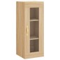 vidaXL Credenza Rovere Sonoma 34,5x34x180 cm in Legno Multistrato vidaXL Credenza Rovere Sonoma 34,5x34x180 cm in Legno Multistrato