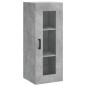 vidaXL Credenza Grigio Cemento 34,5x34x180 cm in Legno Multistrato vidaXL Credenza Grigio Cemento 34,5x34x180 cm in Legno Multistrato