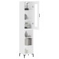 vidaXL Credenza Bianca 34,5x34x180 cm in Legno Multistrato vidaXL Credenza Bianca 34,5x34x180 cm in Legno Multistrato