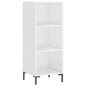 vidaXL Credenza Bianca 34,5x34x180 cm in Legno Multistrato vidaXL Credenza Bianca 34,5x34x180 cm in Legno Multistrato