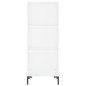 vidaXL Credenza Bianca 34,5x34x180 cm in Legno Multistrato vidaXL Credenza Bianca 34,5x34x180 cm in Legno Multistrato