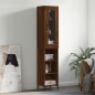 vidaXL Credenza Rovere Marrone 34,5x34x180 cm in Legno Multistrato vidaXL Credenza Rovere Marrone 34,5x34x180 cm in Legno Multistrato