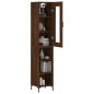 vidaXL Credenza Rovere Marrone 34,5x34x180 cm in Legno Multistrato vidaXL Credenza Rovere Marrone 34,5x34x180 cm in Legno Multistrato
