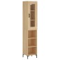 vidaXL Credenza Rovere Sonoma 34,5x34x180 cm in Legno Multistrato vidaXL Credenza Rovere Sonoma 34,5x34x180 cm in Legno Multistrato