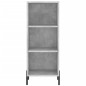 vidaXL Credenza Grigio Cemento 34,5x34x180 cm in Legno Multistrato vidaXL Credenza Grigio Cemento 34,5x34x180 cm in Legno Multistrato