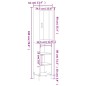 vidaXL Credenza Grigio Sonoma 34,5x34x180 cm in Legno Multistrato vidaXL Credenza Grigio Sonoma 34,5x34x180 cm in Legno Multistrato