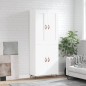vidaXL Credenza Bianca 69,5x34x180 cm in Legno Multistrato vidaXL Credenza Bianca 69,5x34x180 cm in Legno Multistrato