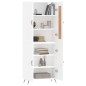 vidaXL Credenza Bianca 69,5x34x180 cm in Legno Multistrato vidaXL Credenza Bianca 69,5x34x180 cm in Legno Multistrato