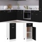 Armadio con Cassetto Nero 30x46x81,5 cm in Truciolato Armadio con Cassetto Nero 30x46x81,5 cm in Truciolato