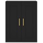 vidaXL Credenza Nera 69,5x34x180 cm in Legno Multistrato vidaXL Credenza Nera 69,5x34x180 cm in Legno Multistrato