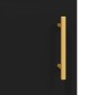 vidaXL Credenza Nera 69,5x34x180 cm in Legno Multistrato vidaXL Credenza Nera 69,5x34x180 cm in Legno Multistrato
