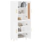 vidaXL Credenza Bianco Lucido 69,5x34x180 cm in Legno Multistrato vidaXL Credenza Bianco Lucido 69,5x34x180 cm in Legno Multistrato