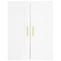 vidaXL Credenza Bianco Lucido 69,5x34x180 cm in Legno Multistrato vidaXL Credenza Bianco Lucido 69,5x34x180 cm in Legno Multistrato