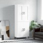 vidaXL Credenza Bianca 69,5x34x180 cm in Legno Multistrato vidaXL Credenza Bianca 69,5x34x180 cm in Legno Multistrato