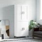 vidaXL Credenza Bianco Lucido 69,5x34x180 cm in Legno Multistrato vidaXL Credenza Bianco Lucido 69,5x34x180 cm in Legno Multistrato