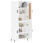 vidaXL Credenza Bianco Lucido 69,5x34x180 cm in Legno Multistrato vidaXL Credenza Bianco Lucido 69,5x34x180 cm in Legno Multistrato