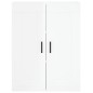 vidaXL Credenza Bianco Lucido 69,5x34x180 cm in Legno Multistrato vidaXL Credenza Bianco Lucido 69,5x34x180 cm in Legno Multistrato