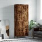 vidaXL Credenza Rovere Fumo 69,5x34x180 cm in Legno Multistrato vidaXL Credenza Rovere Fumo 69,5x34x180 cm in Legno Multistrato