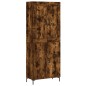 vidaXL Credenza Rovere Fumo 69,5x34x180 cm in Legno Multistrato vidaXL Credenza Rovere Fumo 69,5x34x180 cm in Legno Multistrato