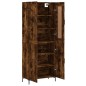 vidaXL Credenza Rovere Fumo 69,5x34x180 cm in Legno Multistrato vidaXL Credenza Rovere Fumo 69,5x34x180 cm in Legno Multistrato