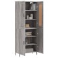 vidaXL Credenza Grigio Sonoma 69,5x34x180 cm in Legno Multistrato vidaXL Credenza Grigio Sonoma 69,5x34x180 cm in Legno Multistrato