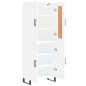 vidaXL Credenza Bianca 69,5x34x180 cm in Legno Multistrato vidaXL Credenza Bianca 69,5x34x180 cm in Legno Multistrato