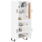 vidaXL Credenza Bianco Lucido 69,5x34x180 cm in Legno Multistrato vidaXL Credenza Bianco Lucido 69,5x34x180 cm in Legno Multistrato