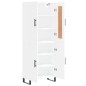 vidaXL Credenza Bianco Lucido 69,5x34x180 cm in Legno Multistrato vidaXL Credenza Bianco Lucido 69,5x34x180 cm in Legno Multistrato