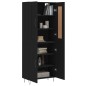 vidaXL Credenza Nera 69,5x34x180 cm in Legno Multistrato vidaXL Credenza Nera 69,5x34x180 cm in Legno Multistrato