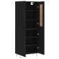 vidaXL Credenza Nera 69,5x34x180 cm in Legno Multistrato vidaXL Credenza Nera 69,5x34x180 cm in Legno Multistrato