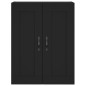 vidaXL Credenza Nera 69,5x34x180 cm in Legno Multistrato vidaXL Credenza Nera 69,5x34x180 cm in Legno Multistrato