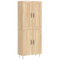 vidaXL Credenza Rovere Sonoma 69,5x34x180 cm in Legno Multistrato vidaXL Credenza Rovere Sonoma 69,5x34x180 cm in Legno Multistrato