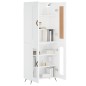 vidaXL Credenza Bianca 69,5x34x180 cm in Legno Multistrato vidaXL Credenza Bianca 69,5x34x180 cm in Legno Multistrato