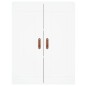 vidaXL Credenza Bianca 69,5x34x180 cm in Legno Multistrato vidaXL Credenza Bianca 69,5x34x180 cm in Legno Multistrato