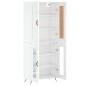 vidaXL Credenza Bianco Lucido 69,5x34x180 cm in Legno Multistrato vidaXL Credenza Bianco Lucido 69,5x34x180 cm in Legno Multistrato