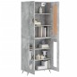 vidaXL Credenza Grigio Cemento 69,5x34x180 cm in Legno Multistrato vidaXL Credenza Grigio Cemento 69,5x34x180 cm in Legno Multistrato