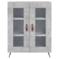 vidaXL Credenza Grigio Cemento 69,5x34x180 cm in Legno Multistrato vidaXL Credenza Grigio Cemento 69,5x34x180 cm in Legno Multistrato