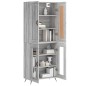vidaXL Credenza Grigio Sonoma 69,5x34x180 cm in Legno Multistrato vidaXL Credenza Grigio Sonoma 69,5x34x180 cm in Legno Multistrato