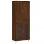 vidaXL Credenza Rovere Marrone 69,5x34x180 cm in Legno Multistrato