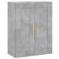 vidaXL Credenza Grigio Cemento 69,5x34x180 cm in Legno Multistrato vidaXL Credenza Grigio Cemento 69,5x34x180 cm in Legno Multistrato