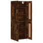 vidaXL Credenza Rovere Fumo 69,5x34x180 cm in Legno Multistrato vidaXL Credenza Rovere Fumo 69,5x34x180 cm in Legno Multistrato