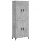 vidaXL Credenza Grigio Cemento 69,5x34x180 cm in Legno Multistrato vidaXL Credenza Grigio Cemento 69,5x34x180 cm in Legno Multistrato