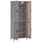 vidaXL Credenza Grigio Sonoma 69,5x34x180 cm in Legno Multistrato vidaXL Credenza Grigio Sonoma 69,5x34x180 cm in Legno Multistrato