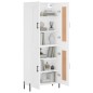 vidaXL Credenza Bianca 69,5x34x180 cm in Legno Multistrato vidaXL Credenza Bianca 69,5x34x180 cm in Legno Multistrato