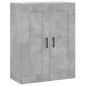 vidaXL Credenza Grigio Cemento 69,5x34x180 cm in Legno Multistrato vidaXL Credenza Grigio Cemento 69,5x34x180 cm in Legno Multistrato