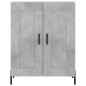 vidaXL Credenza Grigio Cemento 69,5x34x180 cm in Legno Multistrato vidaXL Credenza Grigio Cemento 69,5x34x180 cm in Legno Multistrato